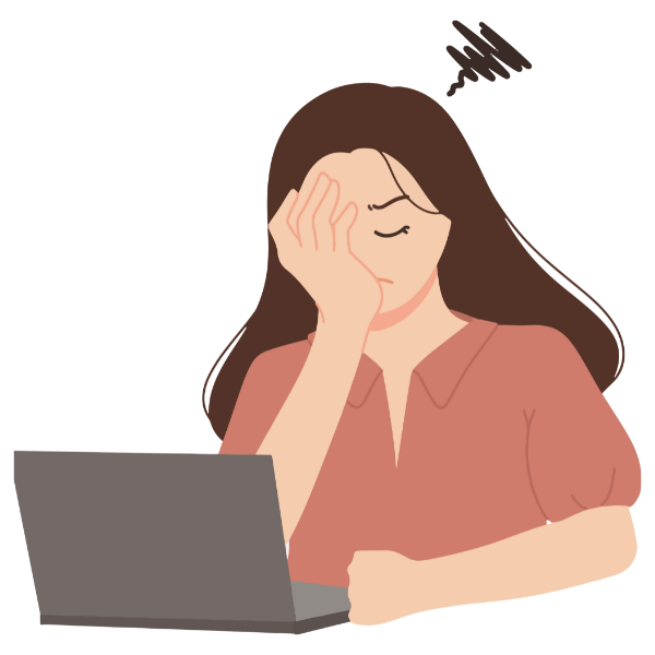Du hast ein Blackout, weil der Stress überhand nimmt?